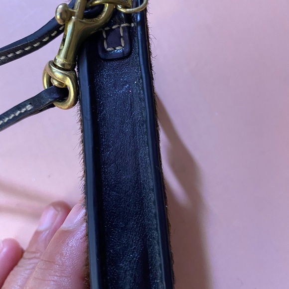 Coach Zebra Hair Calf Mini Apple iPod Leather Case Wristlet Collectible $98 - Picture 3 of 9